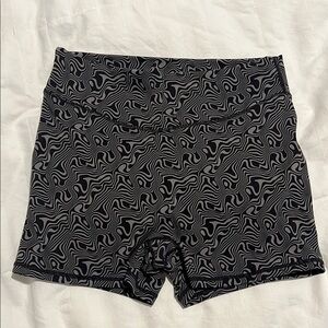 Vitality Black and White Swirl Shorts